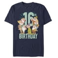 thumbnail image 1 of Men's Snow White and the Seven Dwarfs 16th Birthday Graphic Tee Navy Blue Large, 1 of 4