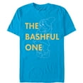 thumbnail image 1 of Men's Snow White and the Seven Dwarfs Bashful One  Graphic Tee Turquoise X Large, 1 of 4