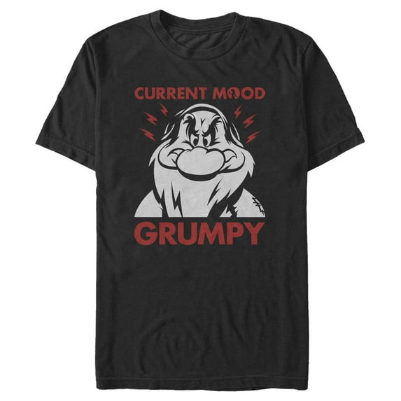 Men's Snow White and the Seven Dwarfs Grumpy Current Mood Graphic T-Shirt