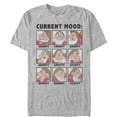 thumbnail image 1 of Men's Snow White and the Seven Dwarfs Grumpy Current Mood  Graphic Tee Athletic Heather Small, 1 of 5