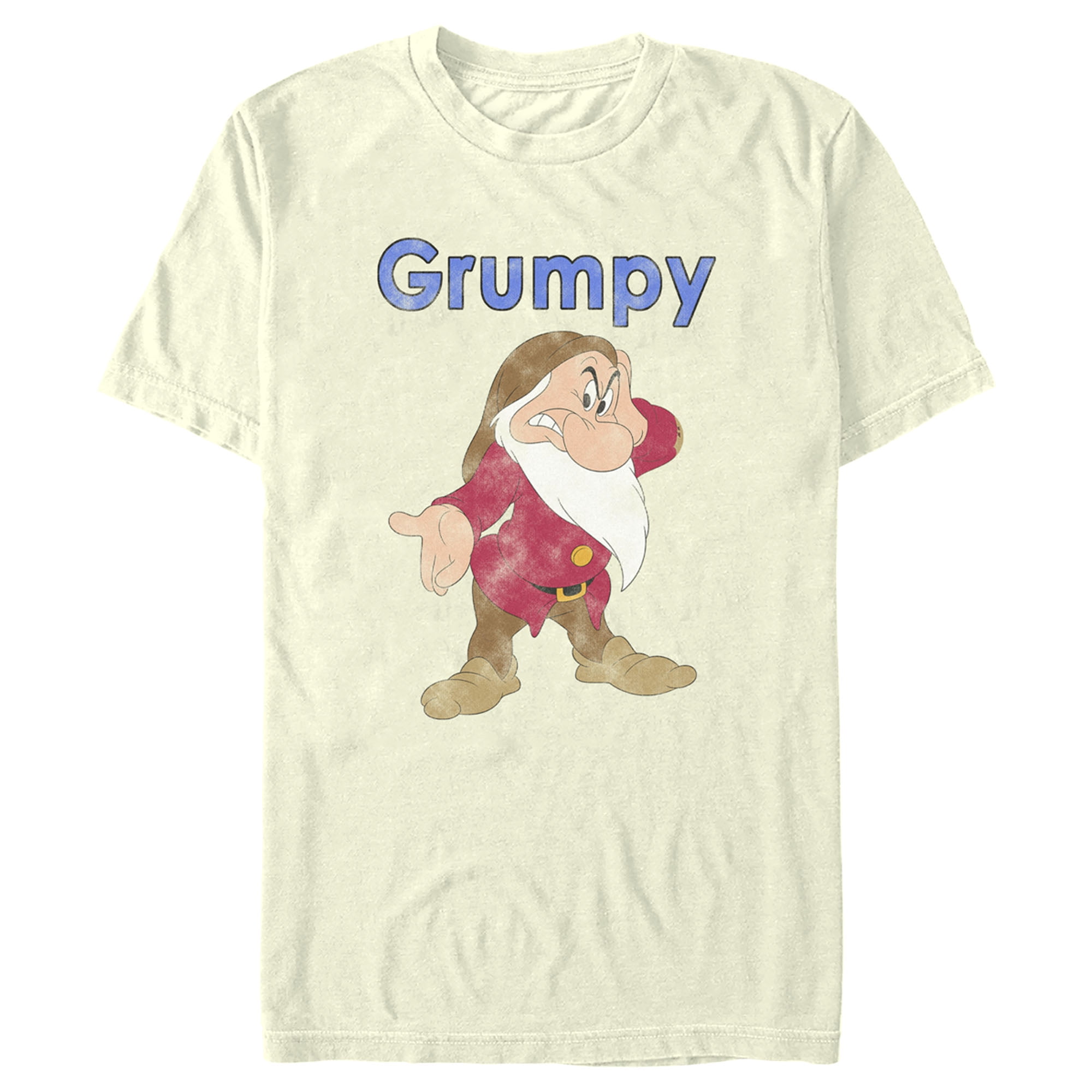 Men's Snow White and the Seven Dwarfs Grumpy Distressed Portrait ...
