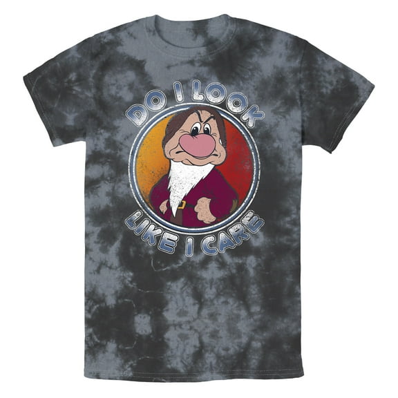 Men's Snow White and the Seven Dwarfs Grumpy Don't Care  Graphic T-Shirt