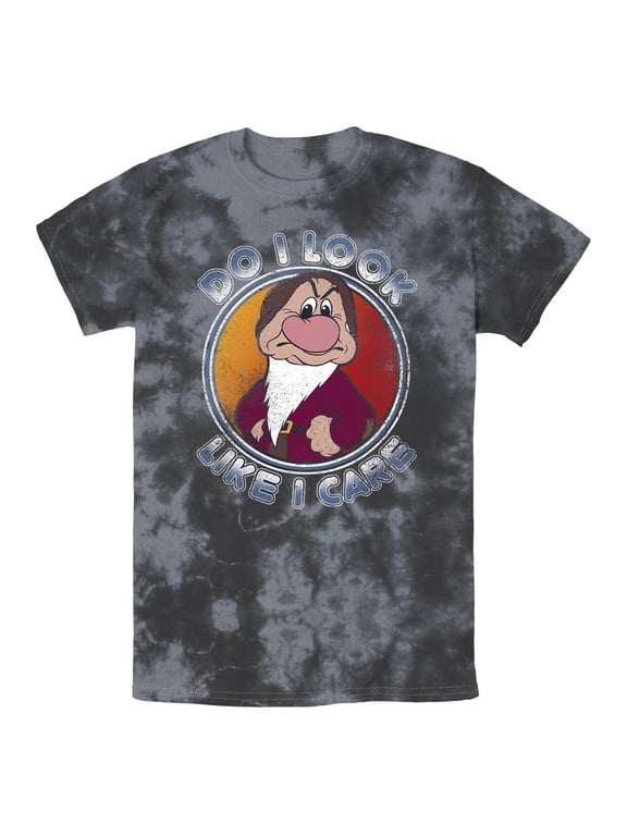 Men's Snow White and the Seven Dwarfs Grumpy Don't Care Graphic T-Shirt