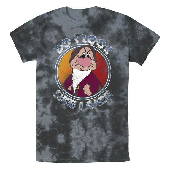Men's Snow White and the Seven Dwarfs Grumpy Don't Care Graphic T-Shirt