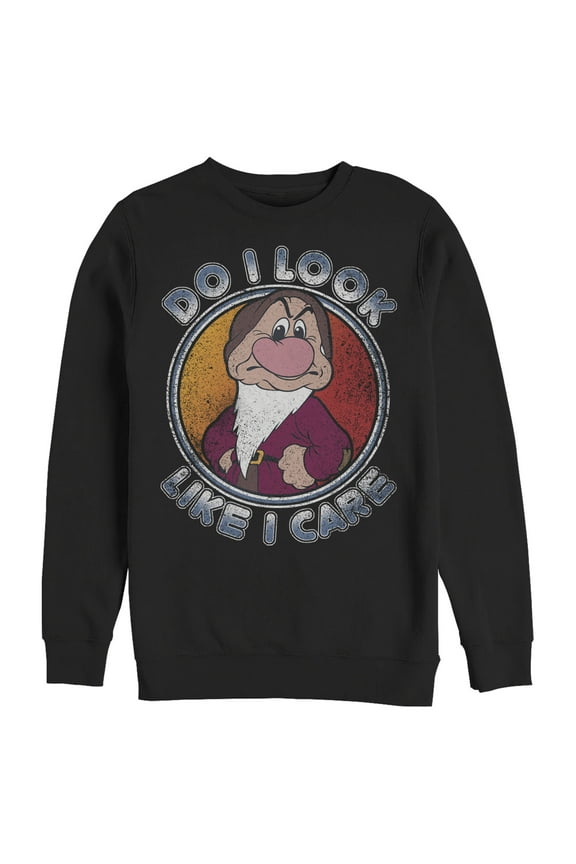 Men's Snow White and the Seven Dwarfs Grumpy Don't Care Sweatshirt