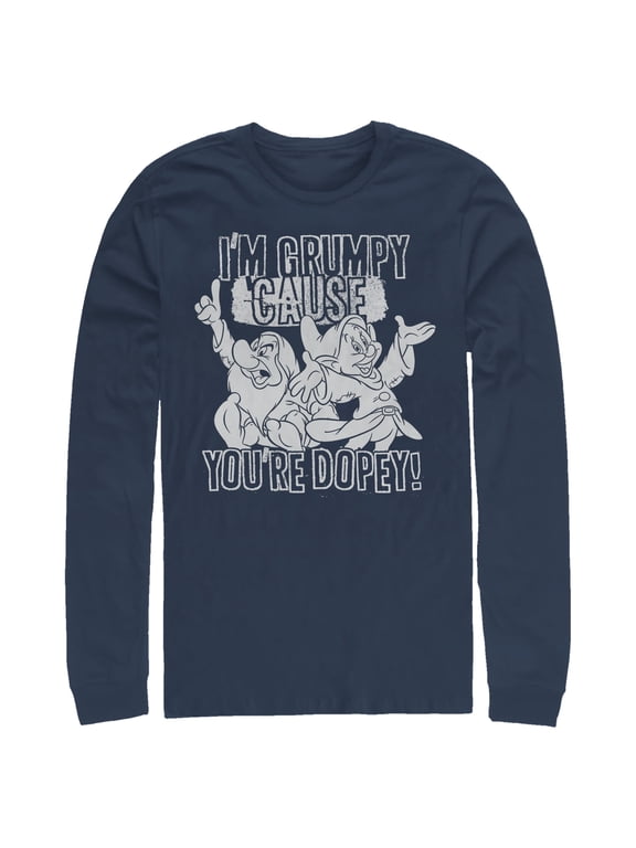 Men's Snow White and the Seven Dwarfs Grumpy & Dopey Long Sleeve Shirt