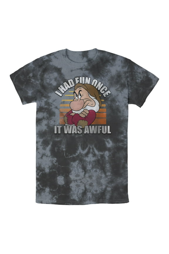 Men's Snow White and the Seven Dwarfs Grumpy Fun Once Graphic T-Shirt