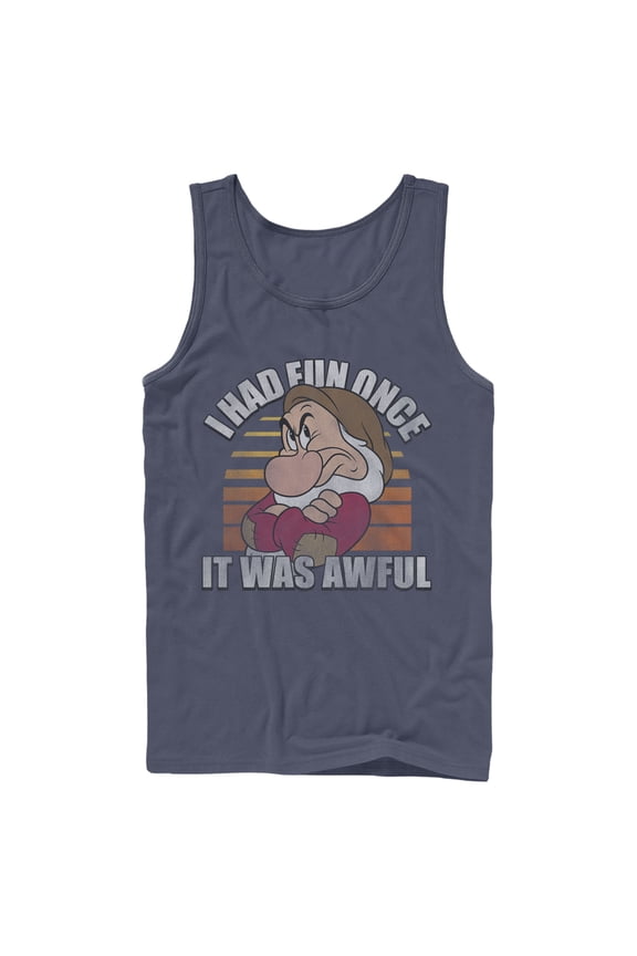 Men's Snow White and the Seven Dwarfs Grumpy Fun Once Tank Top