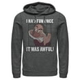 thumbnail image 1 of Men's Snow White and the Seven Dwarfs Grumpy I Had Fun Once Pull Over Hoodie, 1 of 4