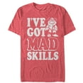 thumbnail image 1 of Men's Snow White and the Seven Dwarfs Grumpy Mad Skills Graphic Tee Red Heather Medium, 1 of 4