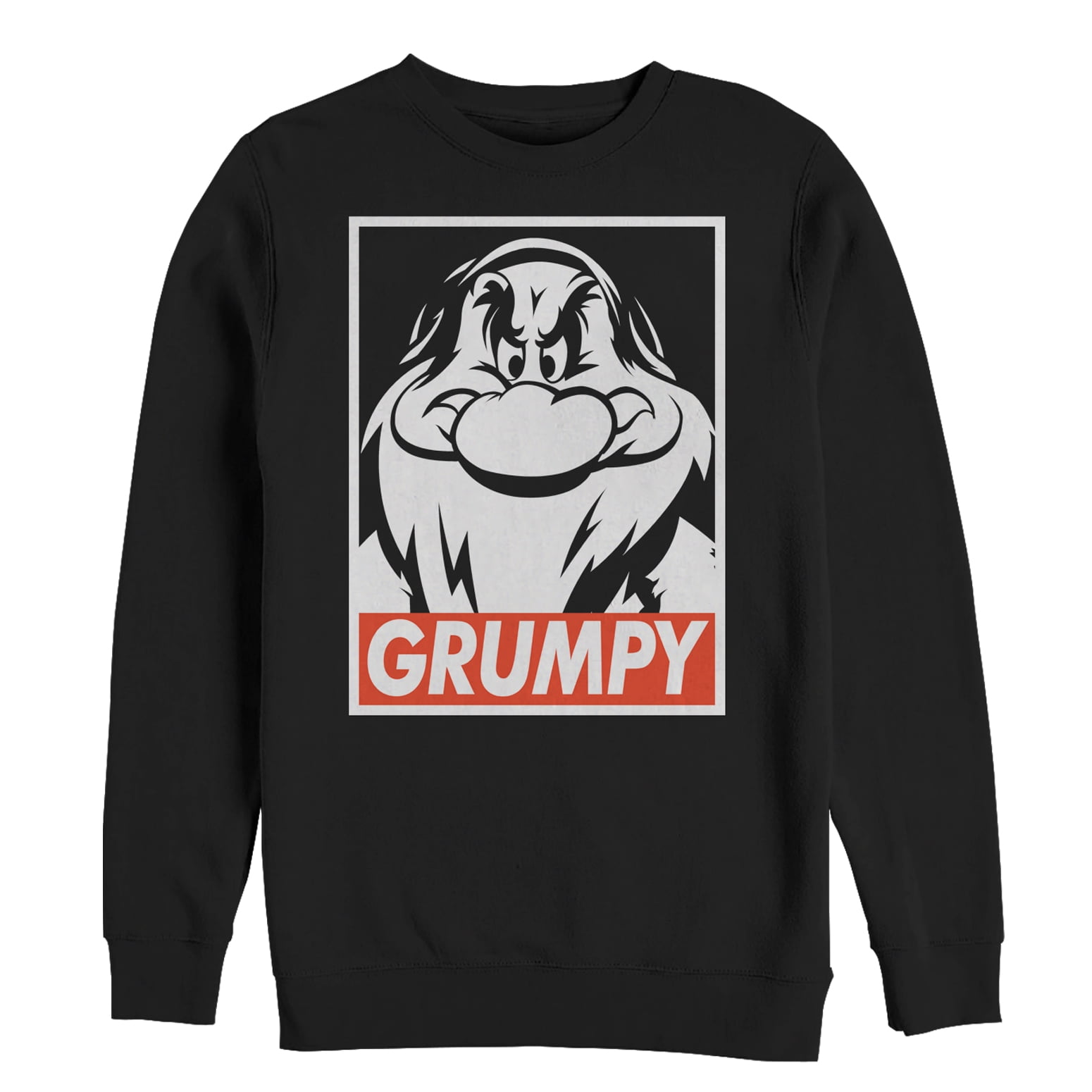 Men's Snow White and the Seven Dwarfs Grumpy Sweatshirt Black 3X Large -  Walmart.com