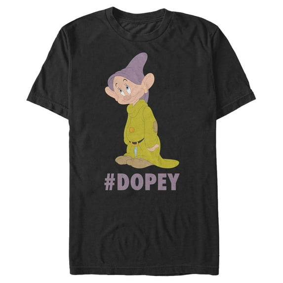 Men's Snow White and the Seven Dwarfs Hashtag Dopey Graphic T-Shirt