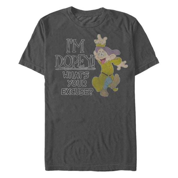 Men's Snow White and the Seven Dwarfs I'm Dopey What's Your Excuse Graphic T-Shirt