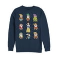 thumbnail image 1 of Men's Snow White and the Seven Dwarfs Pixels  Sweatshirt Navy Blue 3X Large, 1 of 3