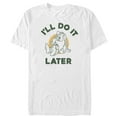 thumbnail image 1 of Men's Snow White and the Seven Dwarfs Sleepy Later  Graphic Tee White 3X Large, 1 of 4