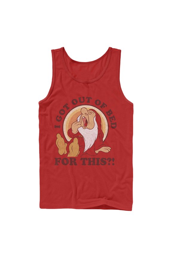 Men's Snow White and the Seven Dwarfs Sleepy Yawn Tank Top