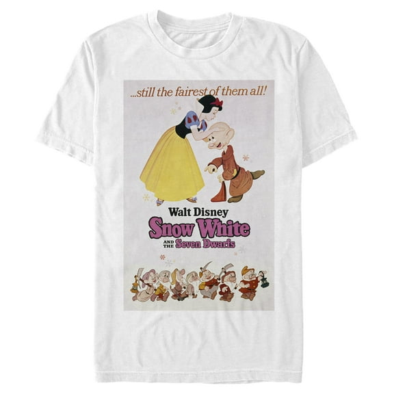 Men's Snow White and the Seven Dwarfs Still the Fairest of Them All Poster  Graphic T-Shirt