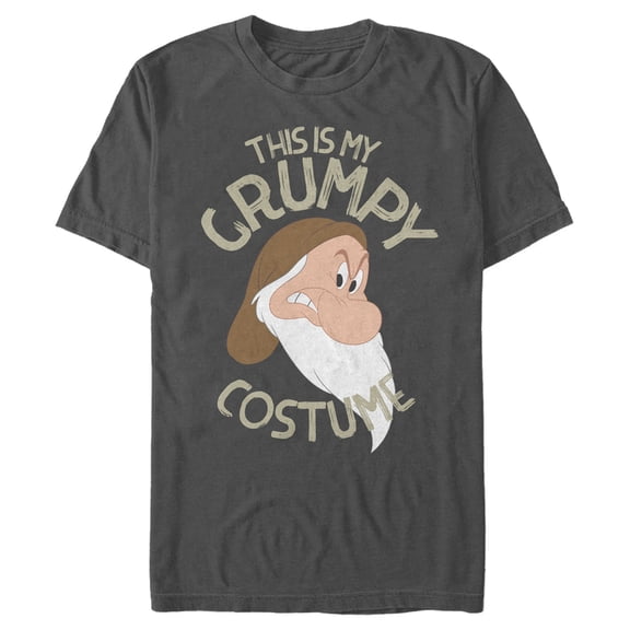 Men's Snow White and the Seven Dwarfs This is my Grumpy Costume Graphic Tee Charcoal 2X Large