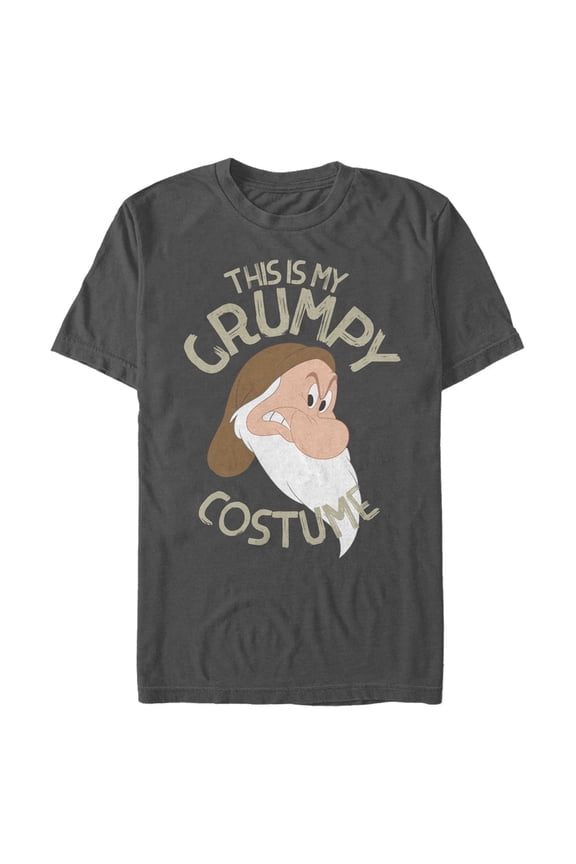 Men's Snow White and the Seven Dwarfs This is my Grumpy Costume Graphic Tee Charcoal 2X Large