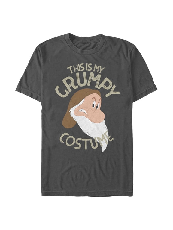 Men's Snow White and the Seven Dwarfs This is my Grumpy Costume Graphic Tee Charcoal Large