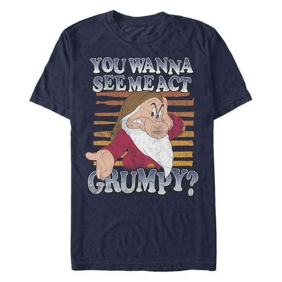 Men's Snow White and the Seven Dwarfs You Wanna See Me Act Grumpy? Graphic T-Shirt