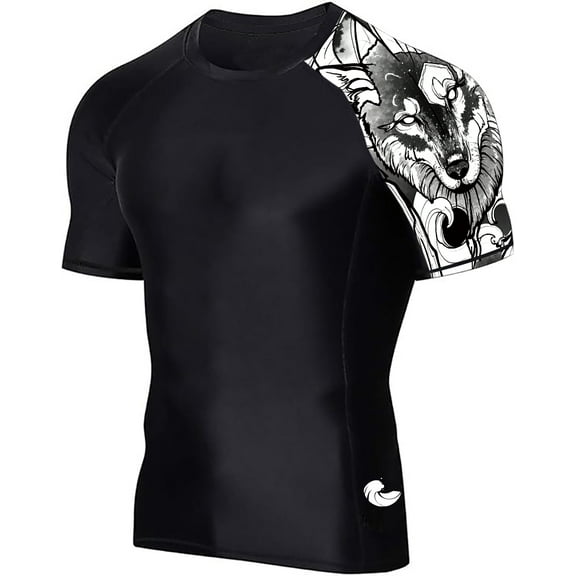 Men's Snug - Fit Surf Rash Guard, Short - Sleeve for Water Sports