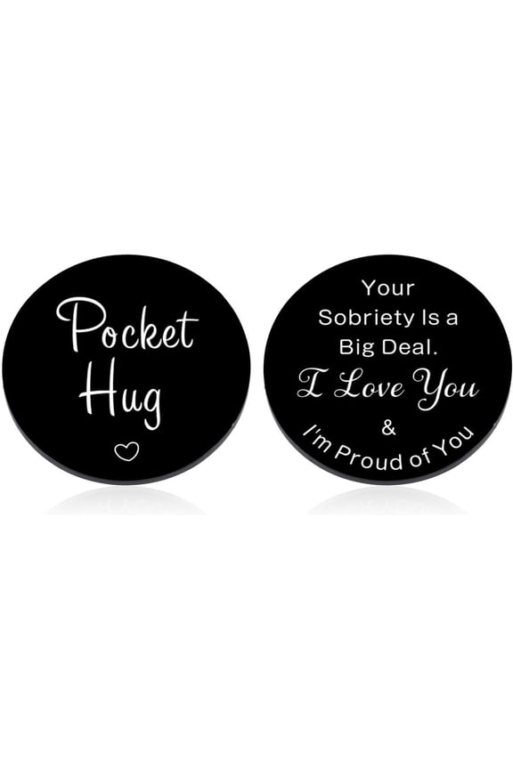 Men's Sober Gifts Women's One Year Sober Gifts Father's Day Gifts Son's Birthday Gifts Boy's Baptism Gifts Girl's Easter Sober Keychain Aa Sober Gifts Christmas Reversible