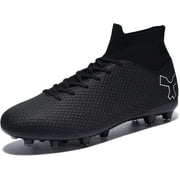 Men's Soccer Cleats Football Cleats for Mens Big Boys High-Top Spikes Shoes for Youth Professional Training Turf Indoor Outdoor Sneaker