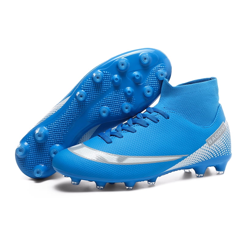 Unisexe-Cleats Chaussures De Football Pour Big Boy Fg Ag High Top Spikes Football Shoes For Younth Professional Training Turf Indoor Ankle Boots Athletic