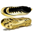 thumbnail image 1 of Fenlogft Men's Shoes High-Top Soccer Molded Cleats, Medium Low Heel Platform Closed Toe, Gold 4.5, 1 of 7
