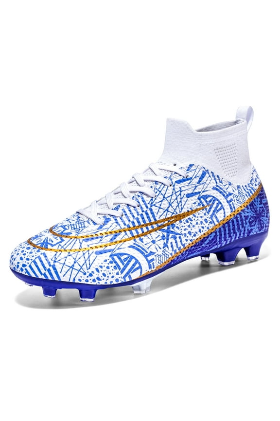 Men's Soccer Cleats Professional High-Top Football Shoes Outdoor Spikes Soccer Shoes