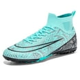 thumbnail image 1 of Men's Soccer Cleats Professional High-Top Football Shoes Outdoor Spikes Soccer Shoes, 1 of 5