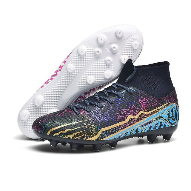 Men's Soccer Shoes FG Soccer Cleats High Top Outdoor Indoor