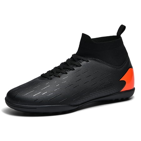 Men's Soccer Shoes Teenagers Cleats Sock Design Football Shoes Turf Training Football Boots TF