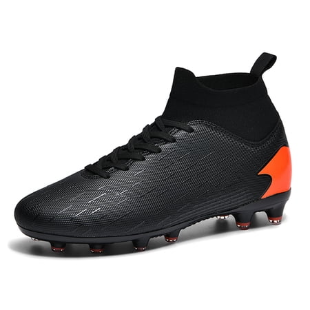 Men's Soccer Shoes Teenagers Cleats Spikes Sock Design Football Shoes Training Football Boots AG/FG