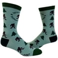 thumbnail image 1 of Men's Social Distancing Champion Socks Funny Bigfoot Quarantine Sasquatch Graphic Novelty Footwear, 1 of 8