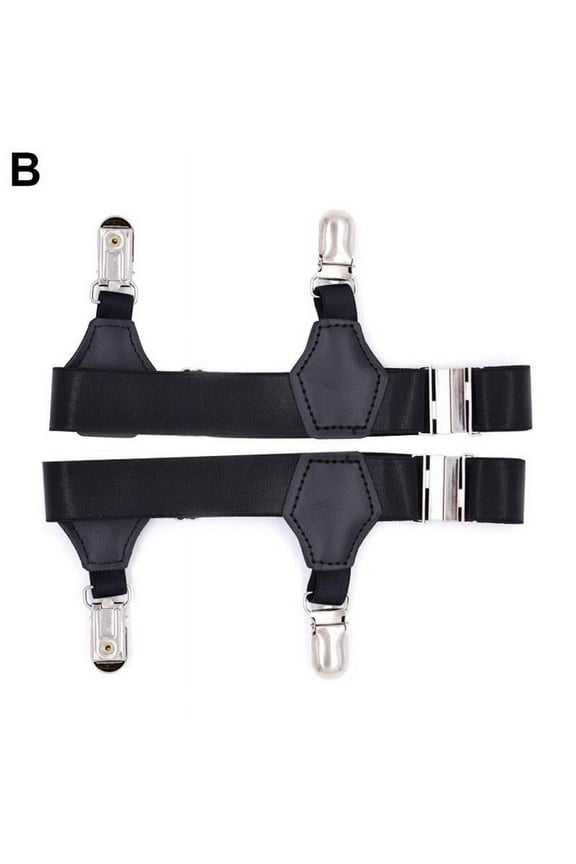 Men's Sock Garters Belt Black Adjustable 1 Pair Sturdy Accessories 2022 I1Y1