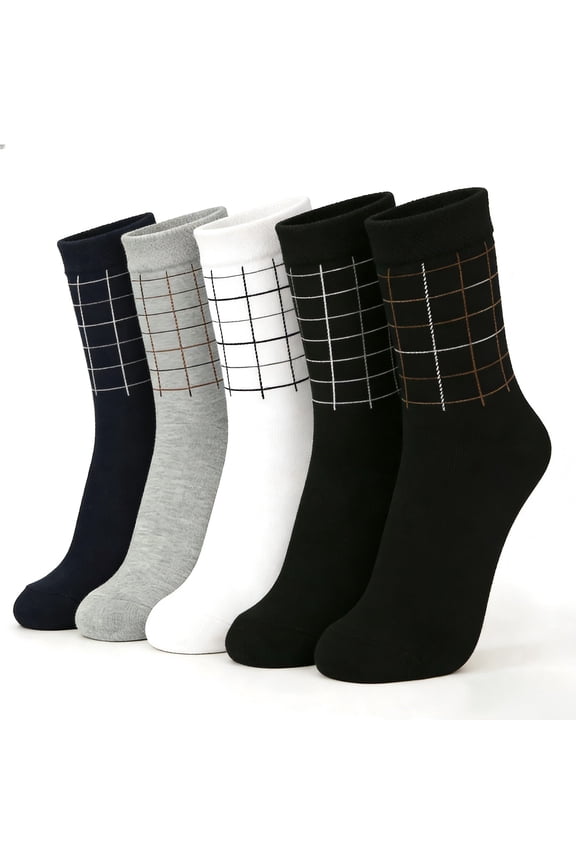 Men's Socks 5 Pack Ankle Socks Casual Dress Socks Moisture Wicking Cotton Socks Men'S Stockings Sports Socks