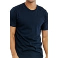 thumbnail image 1 of Men's Soft 100% Cotton Light Weight Crew Neck Short Sleeve T-Shirt, Navy L, 1 Count, 1 Pack, 1 of 3