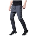 thumbnail image 1 of Men's Soft Casual Pants Loose Fit Modern Casual Pants Stretch Waist Dress Pants Beach Summer Lightweight Trousers, 1 of 6
