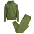 thumbnail image 1 of Men’s Soft Fleece Cotton Blend Pullover Hoodie & Sweatpants Jogging Set, 1 of 6