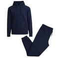 thumbnail image 1 of Men’s Soft Fleece Cotton Blend Pullover Hoodie & Sweatpants Jogging Set, 1 of 6
