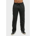 thumbnail image 1 of Men's Soft Fleece Lightweight Comfort Open Bottom Sweatpants Loungewear w/Side Pockets, 1 of 4