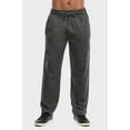 thumbnail image 1 of Men's Soft Fleece Lightweight Comfort Open Bottom Sweatpants Loungewear w/Side Pockets, 1 of 4
