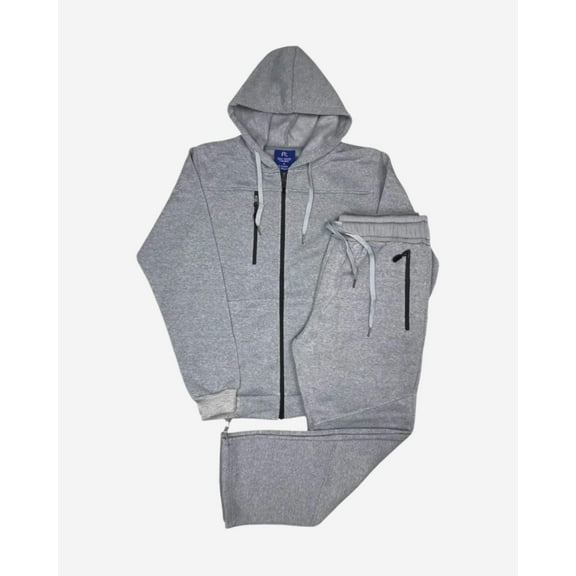 Men's Sweatsuit Soft Fleece Sweat Jacket with Sweatpants