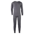 thumbnail image 1 of Men's Soft Fleece Warm Base Thermal Underwear Layer Top & Bottom Longewear set, 1 of 3