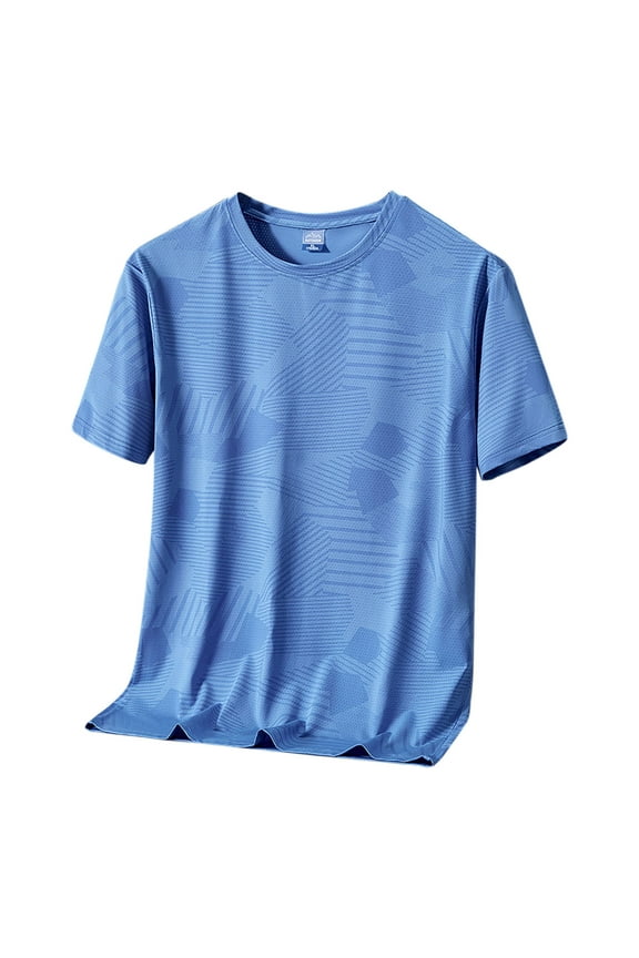 Men's Soft Lightweight Short Sleeve Sport T-shirt Crew Neck Moisture Wicking Breathable Top Casual Running Workout Tee