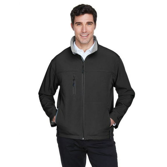 Men's Soft Shell Jacket - BLACK - L