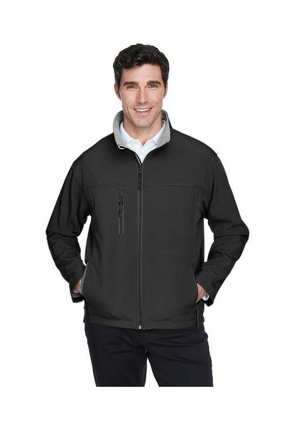 Men's Soft Shell Jacket - BLACK - L