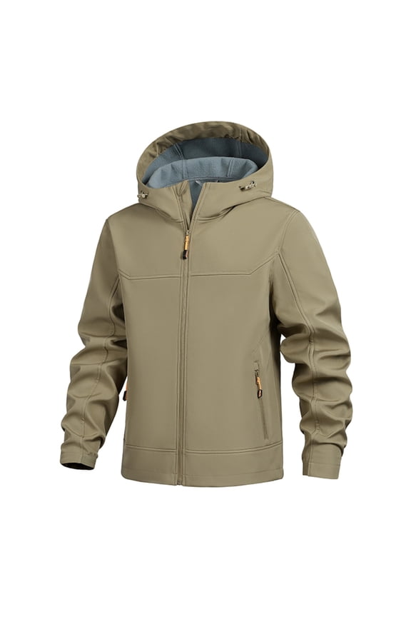 Men's Soft Shell Jacket Casual Hooded Jacket Men's Outdoor Jacket